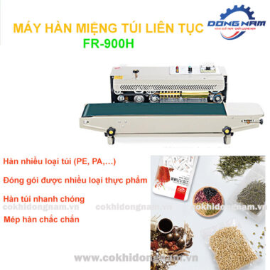 Máy hàn miệng túi liên tục có in date FR-900H