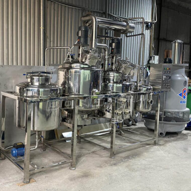 Hệ thống chiết xuất và cô đặc chân không mini