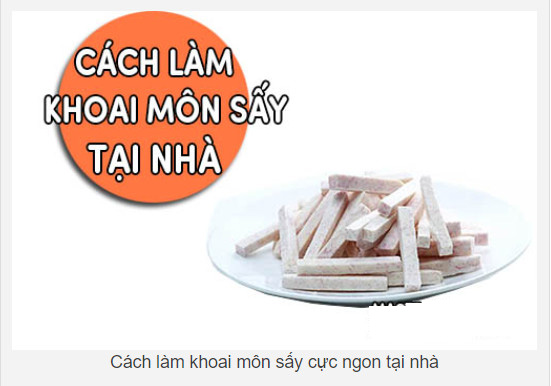 Cách làm khoai môn sấy giòn rụm