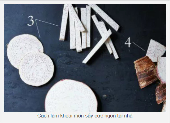 Sơ chế khoai môn