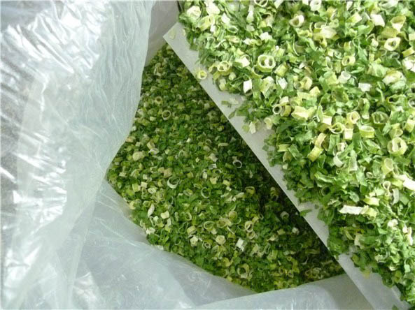 Bảo quản hành lá sấy khô