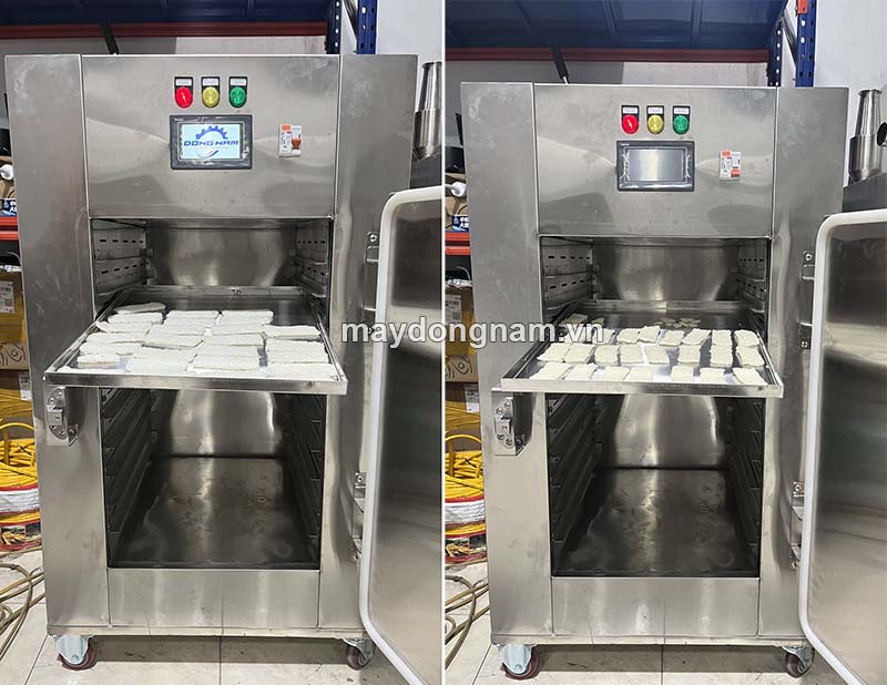 Khách Đông Nam sấy thử cơm cháy