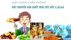 Quy trình sản xuất trái cây sấy giòn - hoa quả chiên chân không