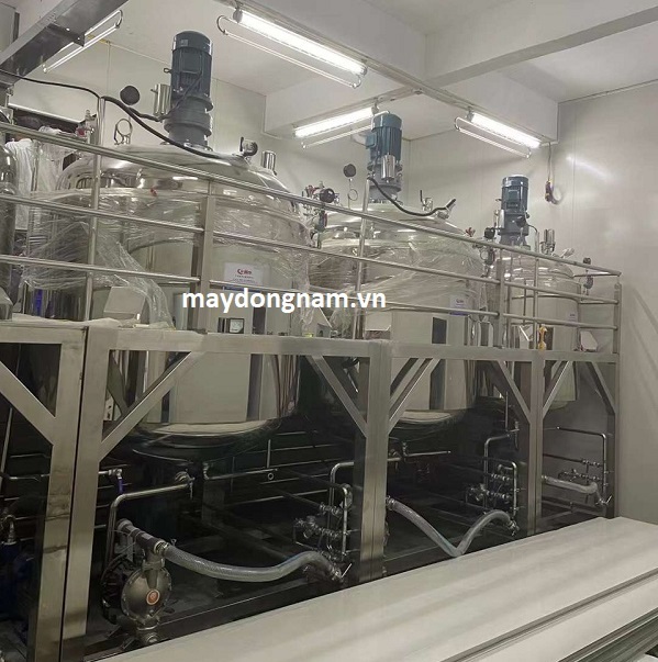 Máy nhũ hóa chân không mỹ phẩm, dược phẩm