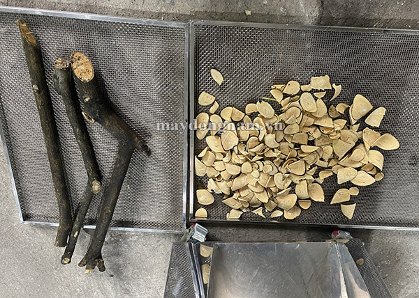 Máy thái cây thuốc có đường kính lớn <8cm
