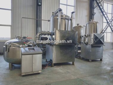 Máy chiên chân không mini năng suất chiên 10kg/mẻ