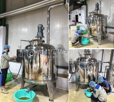 Nồi cô đặc chân không Đông Nam lắp đặt tới khách hàng